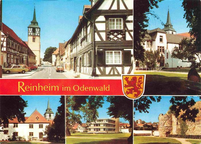 Reinheim Odenwald Ortspartie Kirche Park Ruine