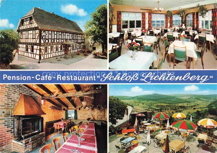 Lichtenberg Odenwald Pension Cafe Restaurant Schloss Lichtenberg Gastraeume Frei