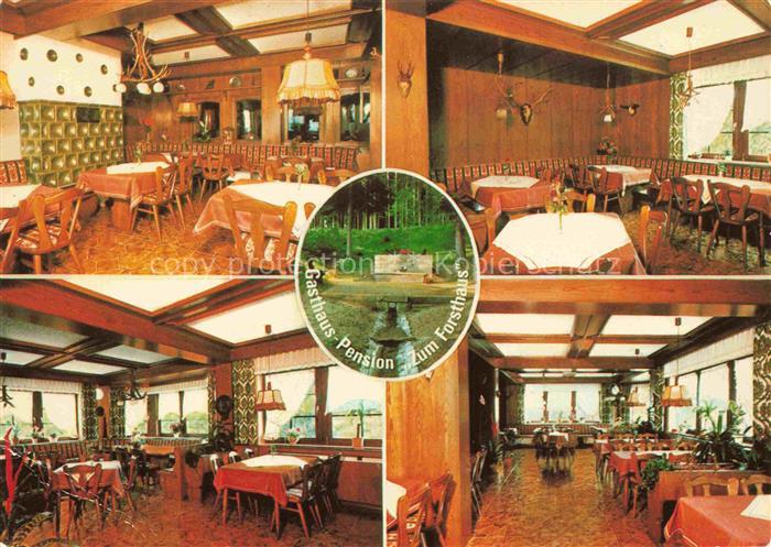 Erzbach Gasthaus Pension Zum Forsthaus Gastraeume