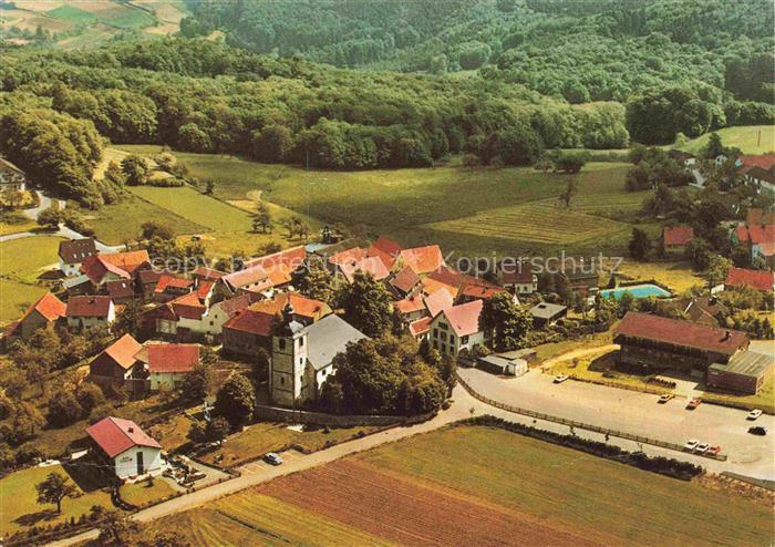 Modautal Fliegeraufnahme mit Ev Pfarrkirche Neukirchen