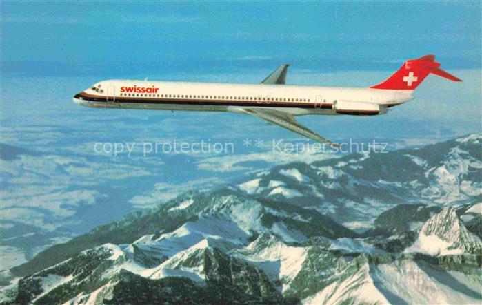 FLUGZEUGE ZIVIL Swissair Mcdonnell Douglas Dc 9 81