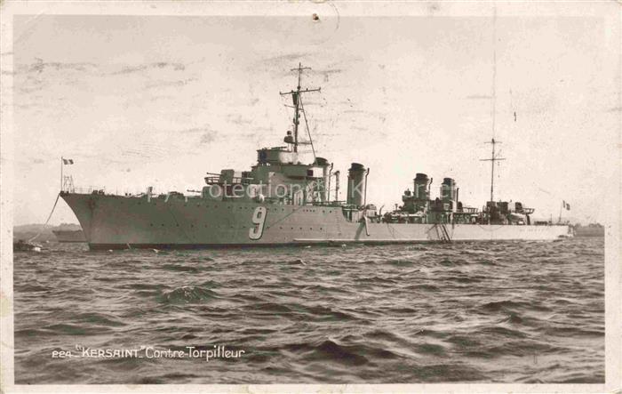 Marine  Warships Kersaint Contre Tropilleur