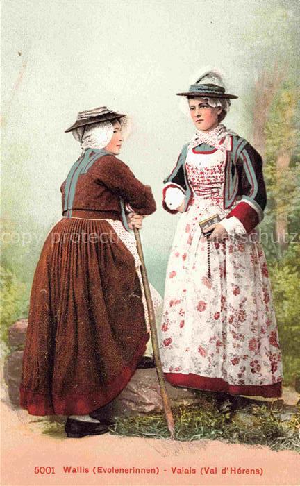 Trachten Wallis Evolenerinnen