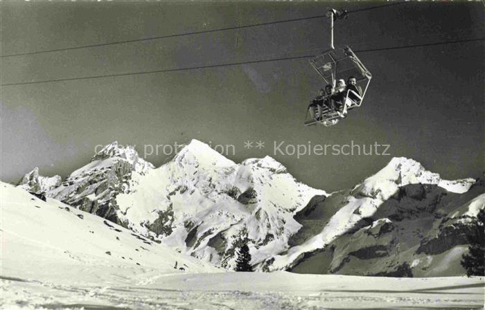 Sessellift Chairlift Telesiege Kandersteg Oeschinen
