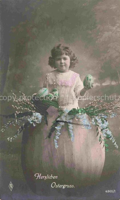Foto PFB Nr. 4305/1 Maedchen Ostern Easter Paques Pasqua
