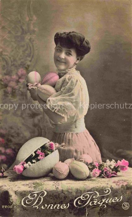 Foto SIP Nr. 2206 Ostern Easter Paques Pasqua Maedchen