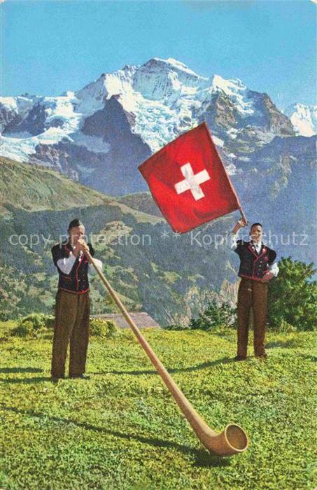 Alphorn Cor des Alpes-- Berner Oberland Schweiz