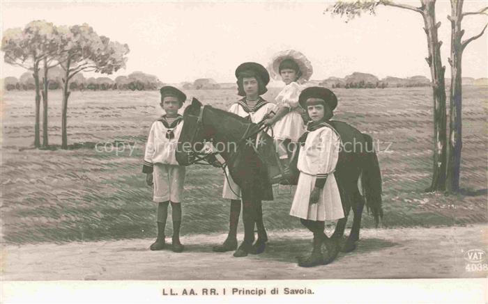 Foto VAT Nr. 4038 Kinder Esel Principi di Savoia