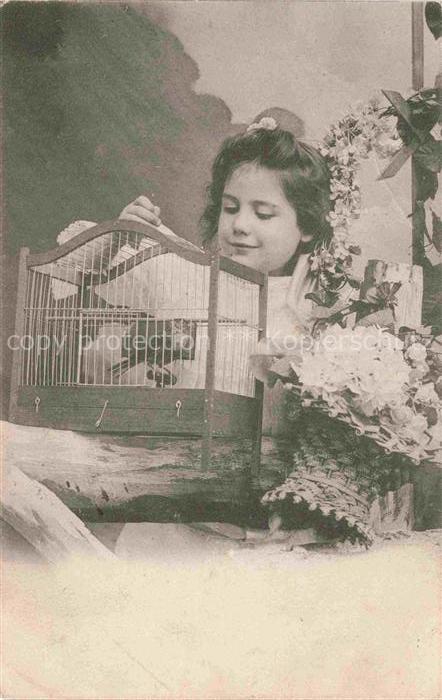 Kinder Child Enfants Kaefig Vogel