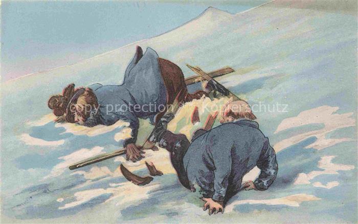 Wintersport Schlitten