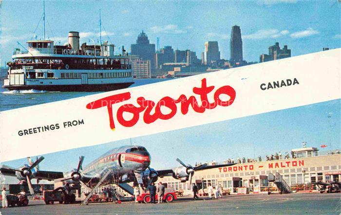 Flughafen Airport Aeroporto Toronto Canada Dampfer