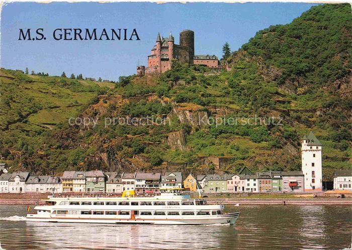 Schiffe Ships Navires Ms. Germania Bingen Ruedesheimer Faehre