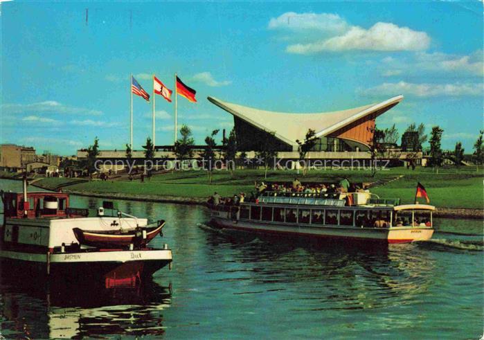 Schiffe Ships Navires Berlin Kongresshalle Spree