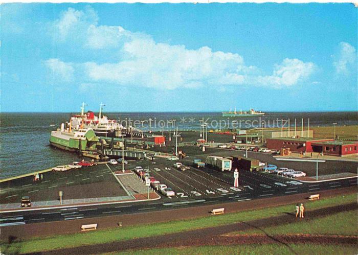 Faehre Ferry Bac Traghetto-- Nordseeheilbad Cuxhaven Elbe Vikingfjord