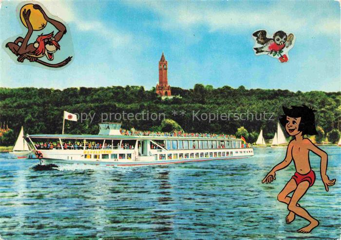 Schiffe Binnenschifffahrt Berlin Havel Grunewaldturm