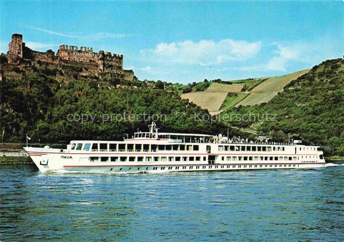 Schiffe Binnenschifffahrt M S. Italia Koeln Duesseldorf Rheinfahrt