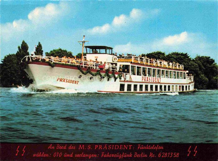 Schiffe Binnenschifffahrt Praesident Spandau Berlin