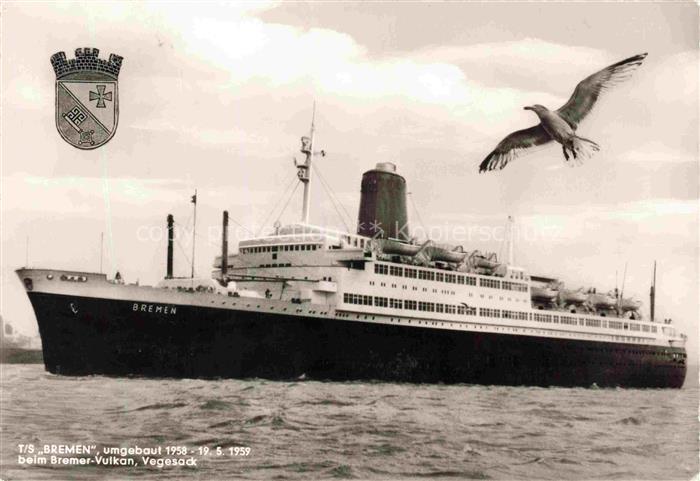 Dampfer Oceanliner Bremen Moewen