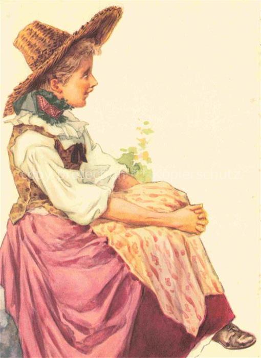 Trachten Alsace Costume Sundgau Maedchen Colmar