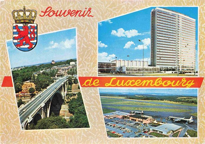 Flughafen Airport Aeroporto Luxembourg Pont Adolphe