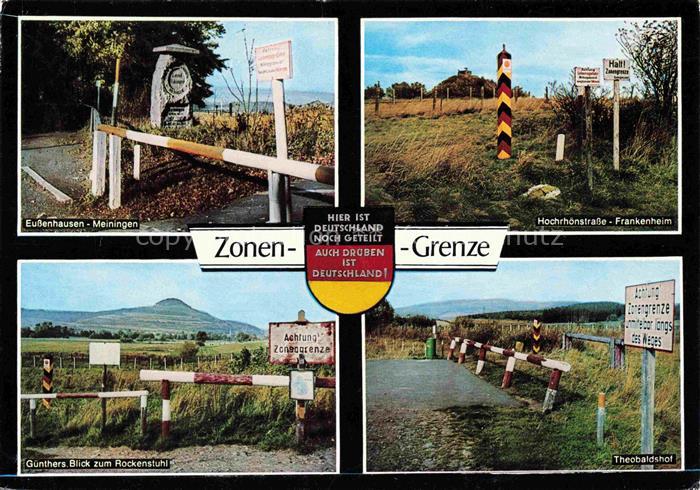 Grenze Douane Zoll Frontiere Border-- Deutschland Rhoen