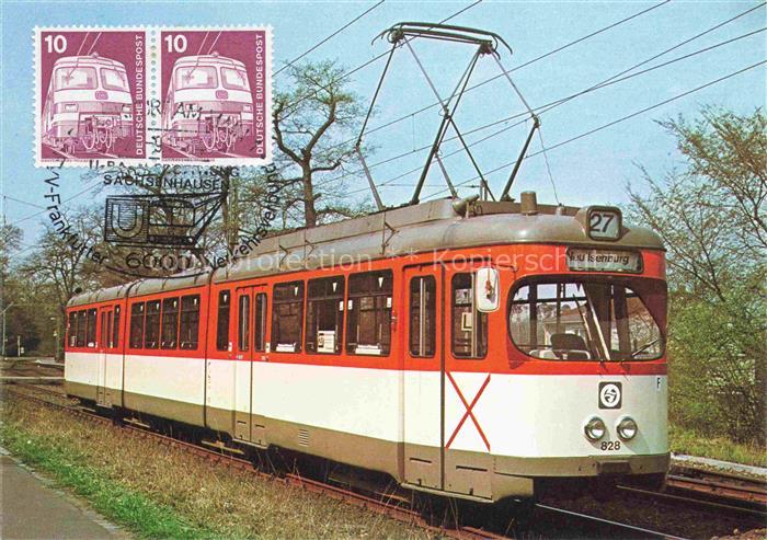 STRAssENBAHN Tramway-- Sachsenhausen Frankfurt Main