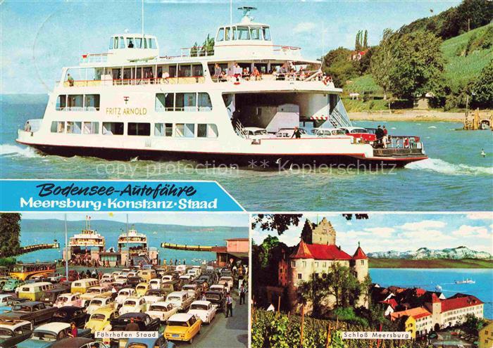 Faehre Ferry Bac Traghetto-- Fritz Arnold Bodensee Meersburg Konstanz