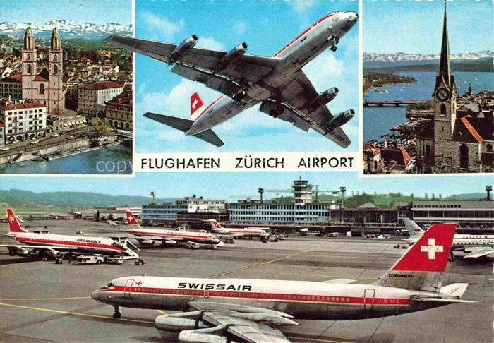 Flughafen Airport Aeroporto Zuerich Schweiz Swissair