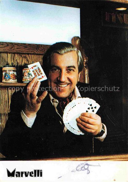 Kartenspiel-Postkarte Jeu de Cartes CPA-- Marvelli Erzhausen