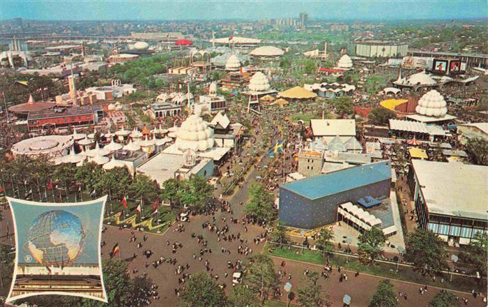 NEW YORK City USA Worlds Fair 1964 1965 viewed from the observation tower of the
