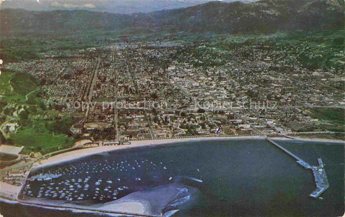 SANTA-BARBARA -by-the-Sea California USA Aerial view