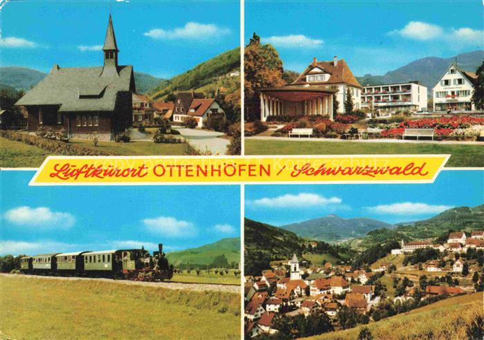 Ottenhoefen Schwarzwald Hotel Restaurant Pflug Kuranlagen Dampflok Panorama