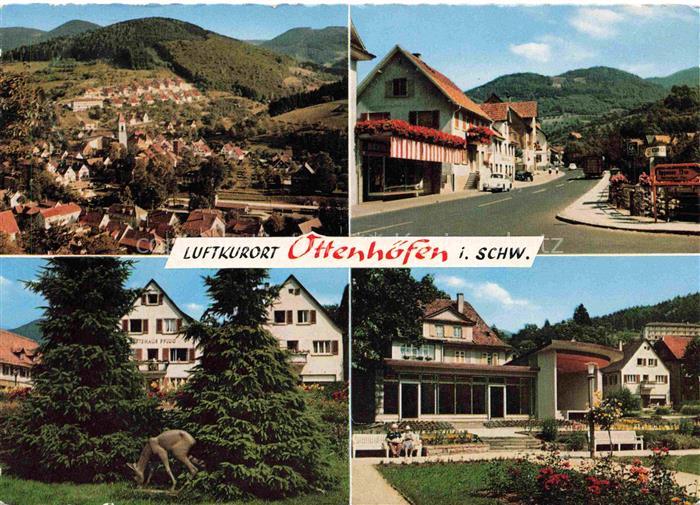 Ottenhoefen Schwarzwald Fliegeraufnahme Ortspartie Park Kuranlagen