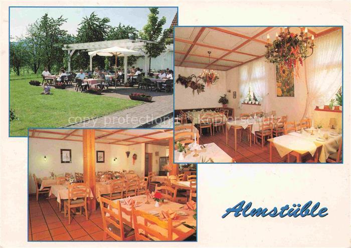 oedsbach Oberkirch BW Almstueble Gastraum Terrasse