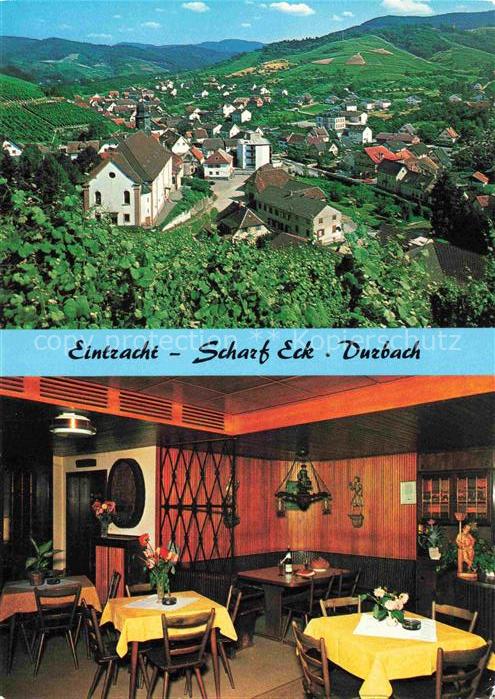 Durbach Schwarzwald Offenburg Panorama Gasthaus Eintracht Scharf Eck Gastraum