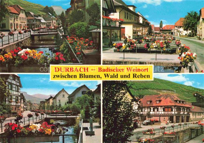 Durbach Schwarzwald Offenburg Motive Ortszentrum Blumenschmuck