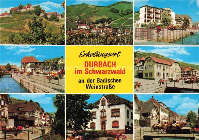 Durbach Schwarzwald Offenburg Teilansichten Motive Ortszentrum Panorama Weinberg