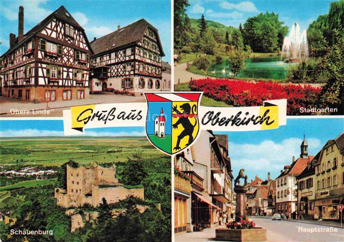 Oberkirch Baden Hotel Obere Linde Fachwerkhaus Stadtgarten Schauenburg Hauptstra