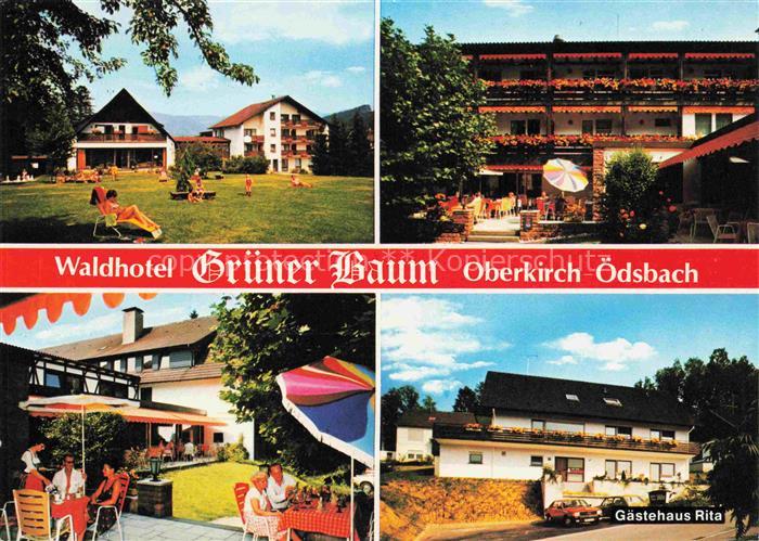 oedsbach Oberkirch BW Waldhotel Gruener Baum Restaurant Terrasse Gaestehaus Rita