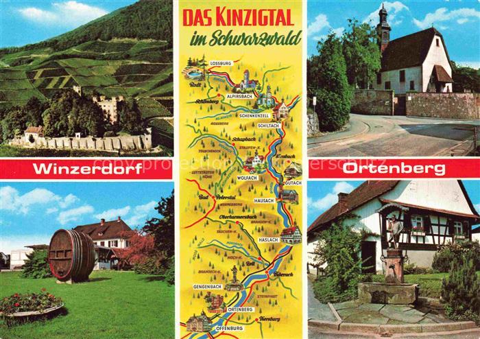 Ortenberg Baden Teilansichten Winzerdorf im Kinzigtal Schwarzwald
