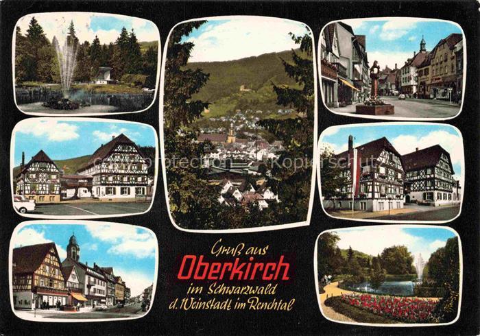 Oberkirch Baden Teilansichten Stadtgarten Fachwerkhaeuser