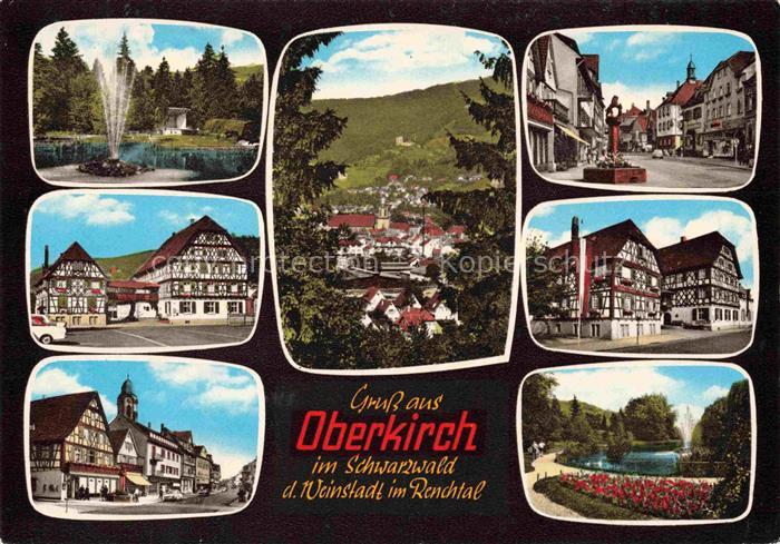 Oberkirch Baden Teilansichten Stadtgarten Fachwerkhaeuser