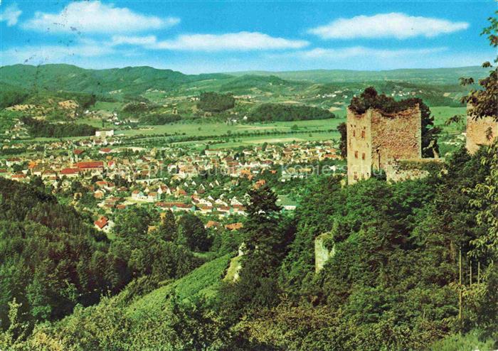 Oberkirch Baden Panorama Renchtal Schauenburg Burgruine