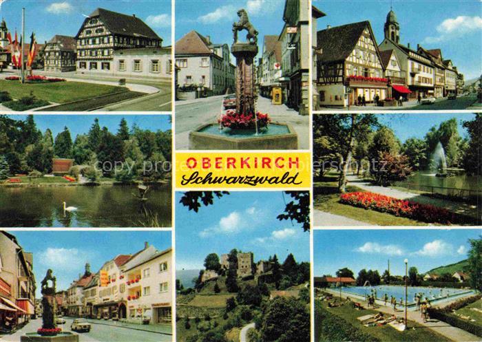 Oberkirch Baden Motive Stadtzentrum Brunnen Stadtgarten Burgruine Schauenburg Fr