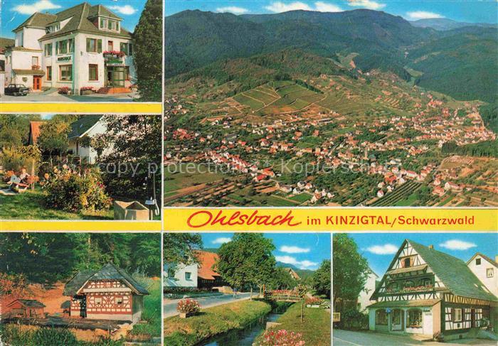 Ohlsbach Kinzigtal BW Panorama Luftaufnahme Ortsmotive Hotel Gasthaus Partie am