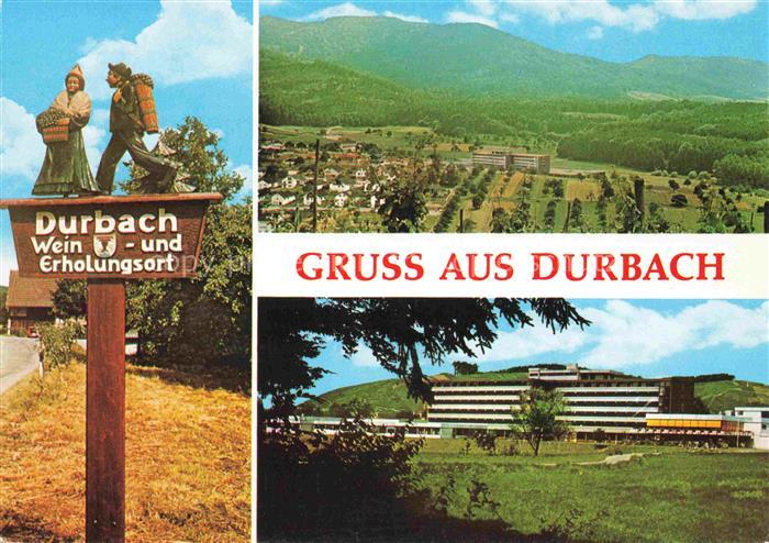 Durbach Schwarzwald Offenburg Panorama Schwarzwald Wegweiser Staufenburg-Kurklin