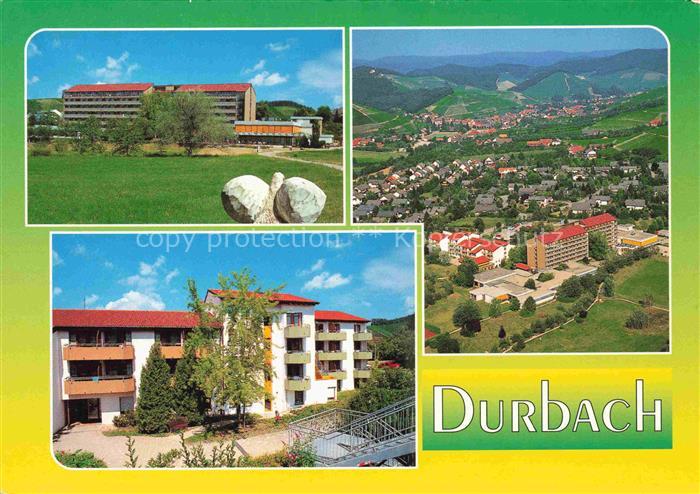 Durbach Schwarzwald Offenburg Panorama Luftaufnahme Staufenburg-Klinik