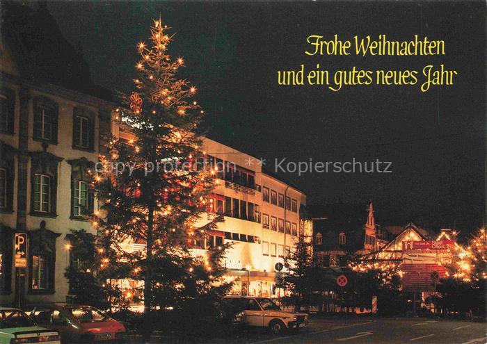 OFFENBURG Offenbourg zur Weihnachtszeit Christbaum Weihnachts- und Neujahrskarte