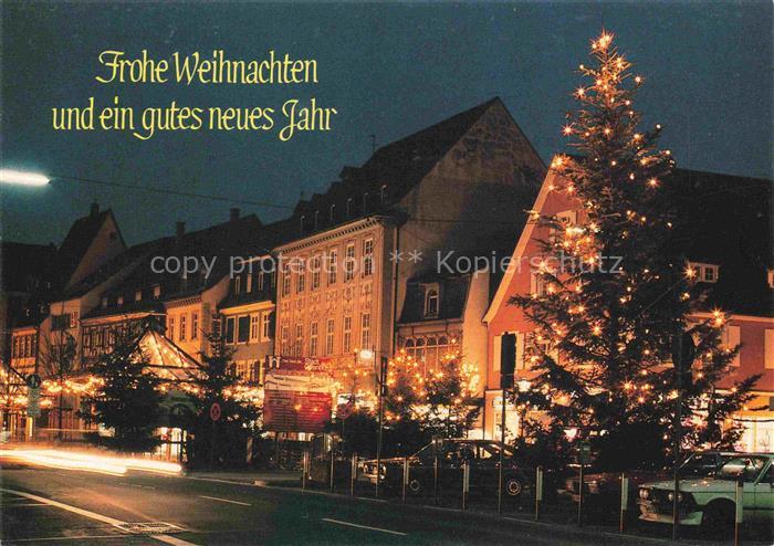 OFFENBURG Offenbourg zur Weihnachtszeit Christbaum Weihnachts- und Neujahrskarte