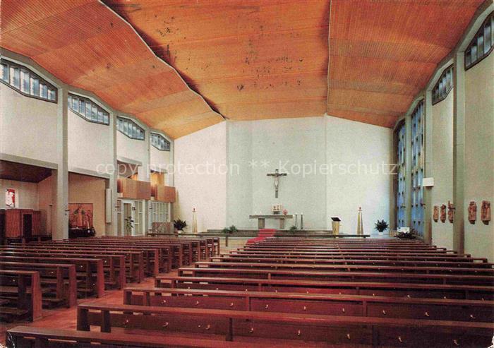 OFFENBURG Offenbourg Katholische Pfarrkirche St. Fidelis Innenansicht